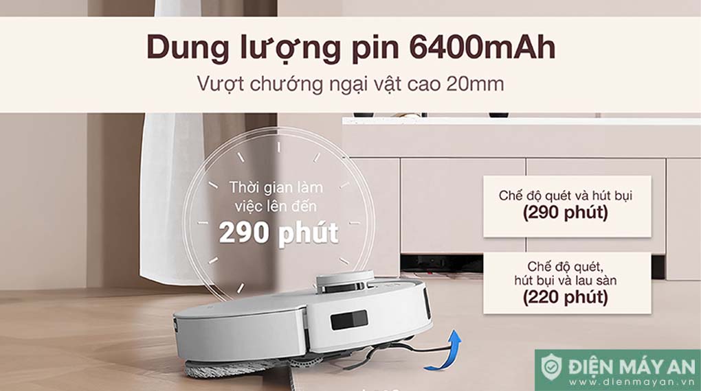 Robot hút bụi lau nhà Ecovacs Deebot T30S KR
